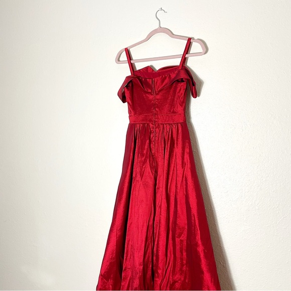 B Darlin Red Formal Hi-Lo Gown - Picture 4 of 4